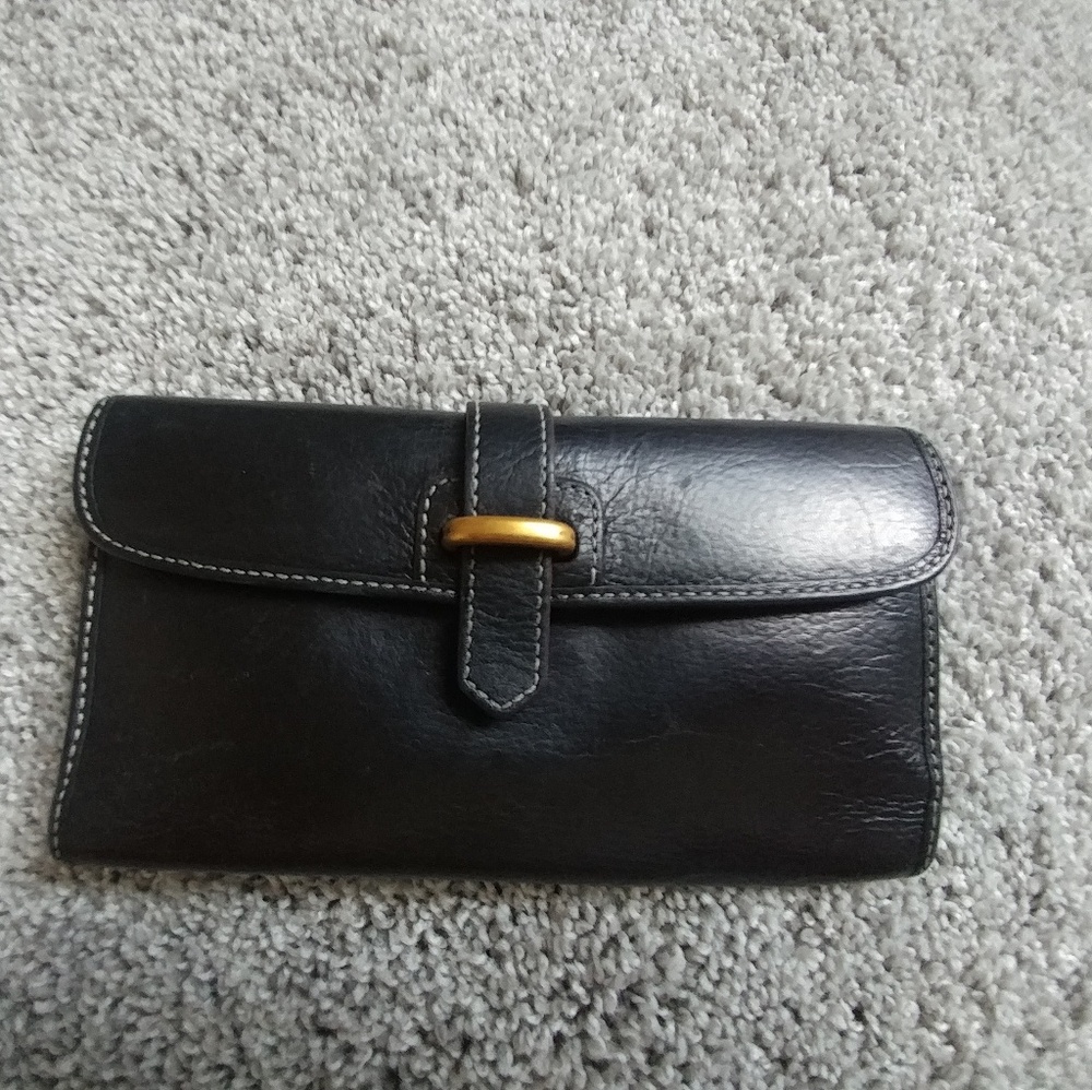 Dooney and Bourke Black and Red Wallet